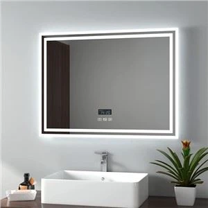 Led wandspiegel met Bluetooth-luidsprekers